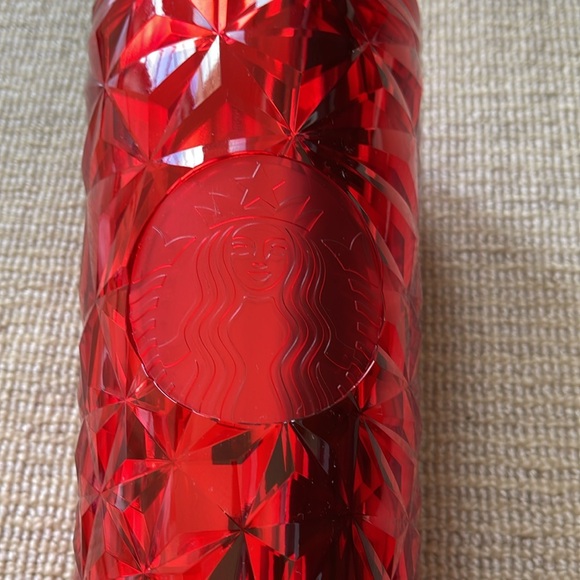 Starbucks Red Jeweled Drinking Cup - Picture 2 of 6